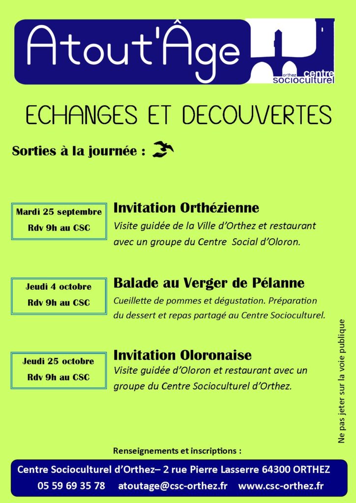 Atout'Âge - Echanges et Découvertes T1-1