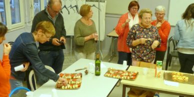 Moment convivial après la réunion