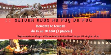 Séjour Jeunes Puy du Fou